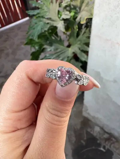 Anillo Pandora corazón rosa - miniatura 3