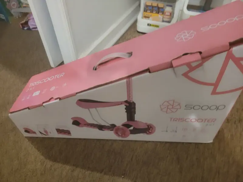 Triciclo rosado para niños - 1