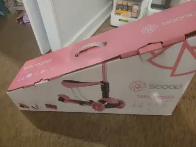 Triciclo rosado para niños - miniatura 1