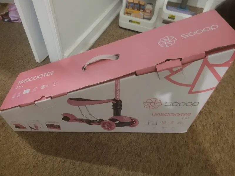 Triciclo rosado para niños - 2