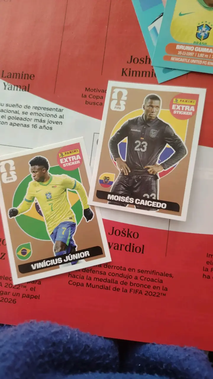 Láminas extras FIFA Panini de bronce