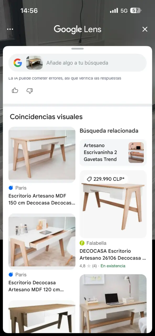 Escritorio madera con cajones - 4