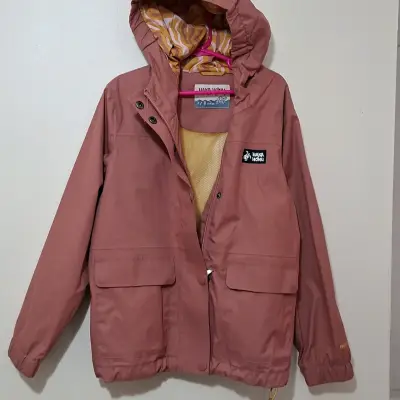 Parca impermeable rosa Hakani - miniatura 1