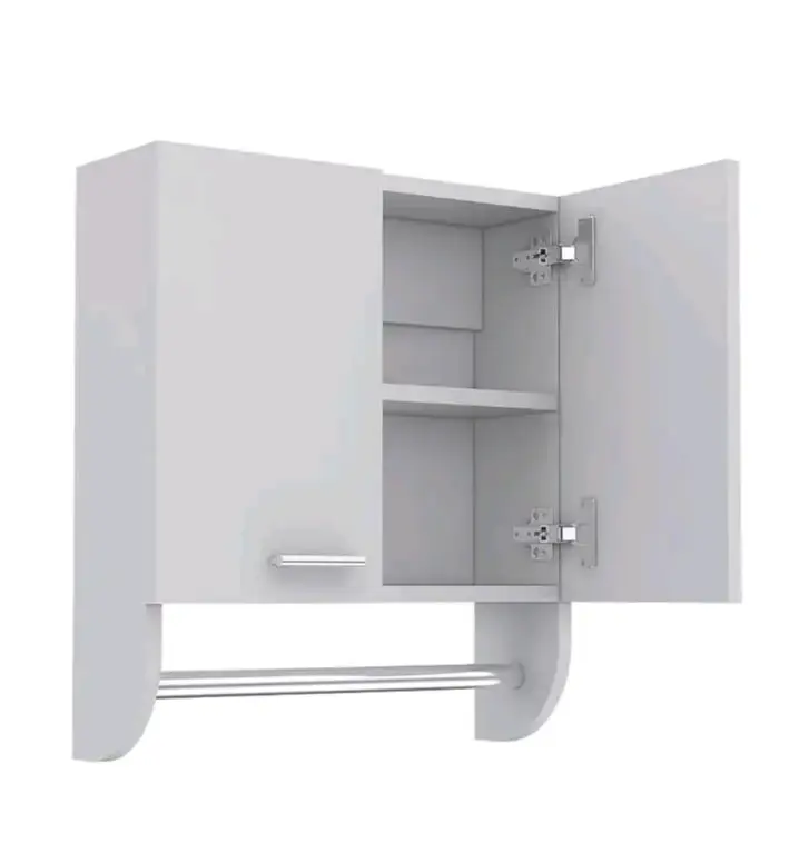 Armario blanco con dos puertas - 4