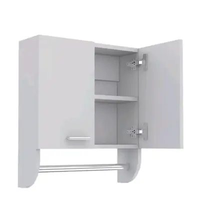 Armario blanco con dos puertas - miniatura 4