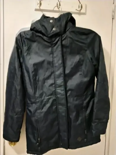 Parka negra impermeable - miniatura 1
