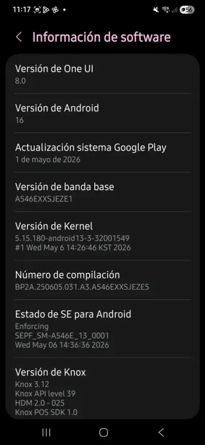 Smartphone Android en buen estado Samsung A56 5 g - miniatura 3