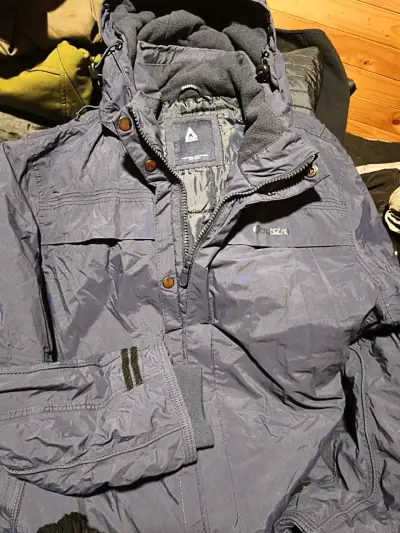 Parka azul acolchada - miniatura 1