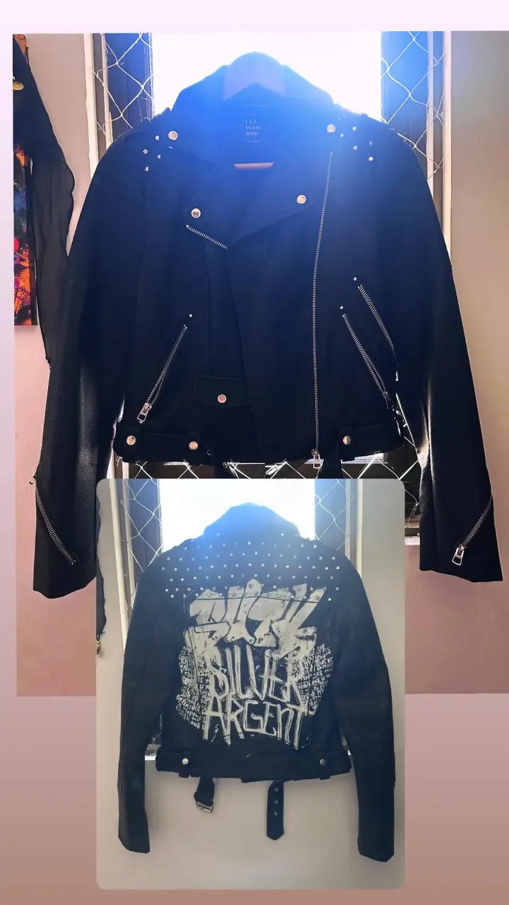 Chaqueta de cuero estilo rockero - 1