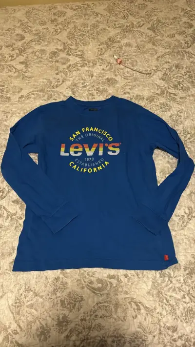 Polera azul Levi's manga larga - miniatura 1