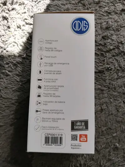 Cerrojo digital Odis 7300 Inox - miniatura 2