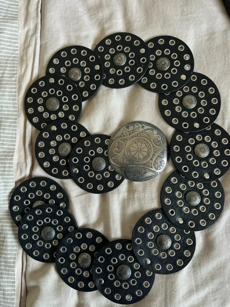 Cinturón de cuero estilo bohemio