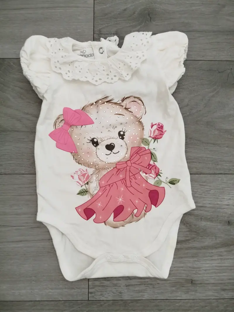 Body bebé con estampado de oso