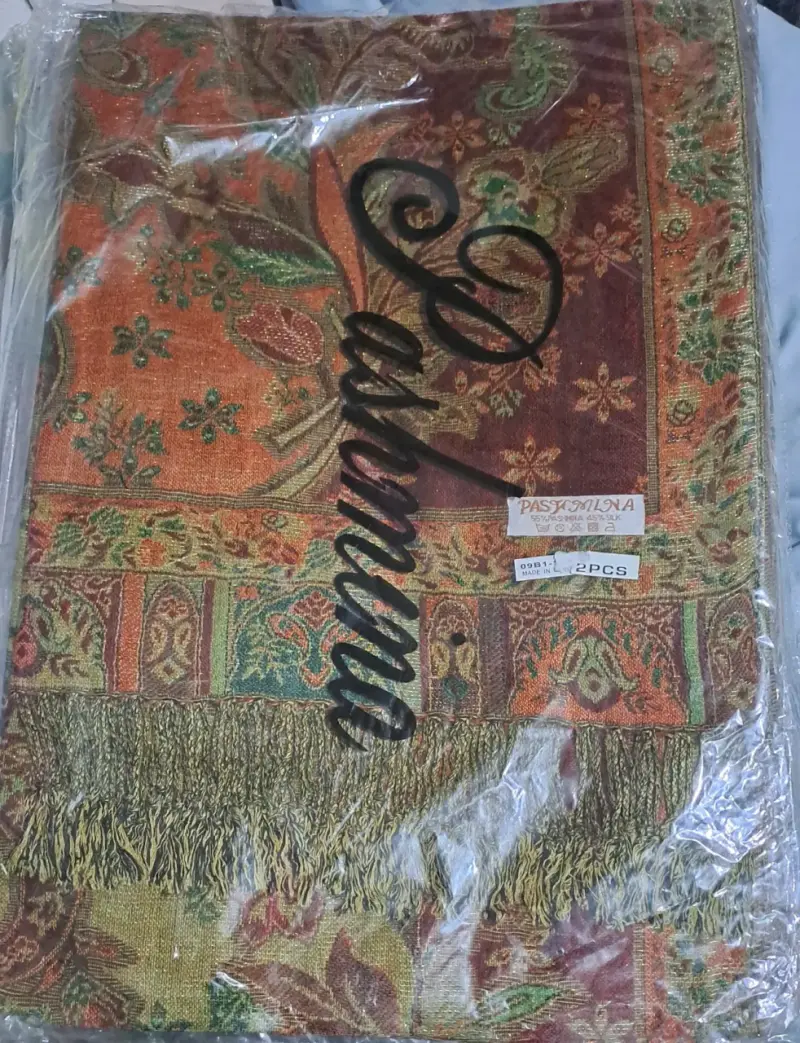 Pashmina con diseño floral - 5
