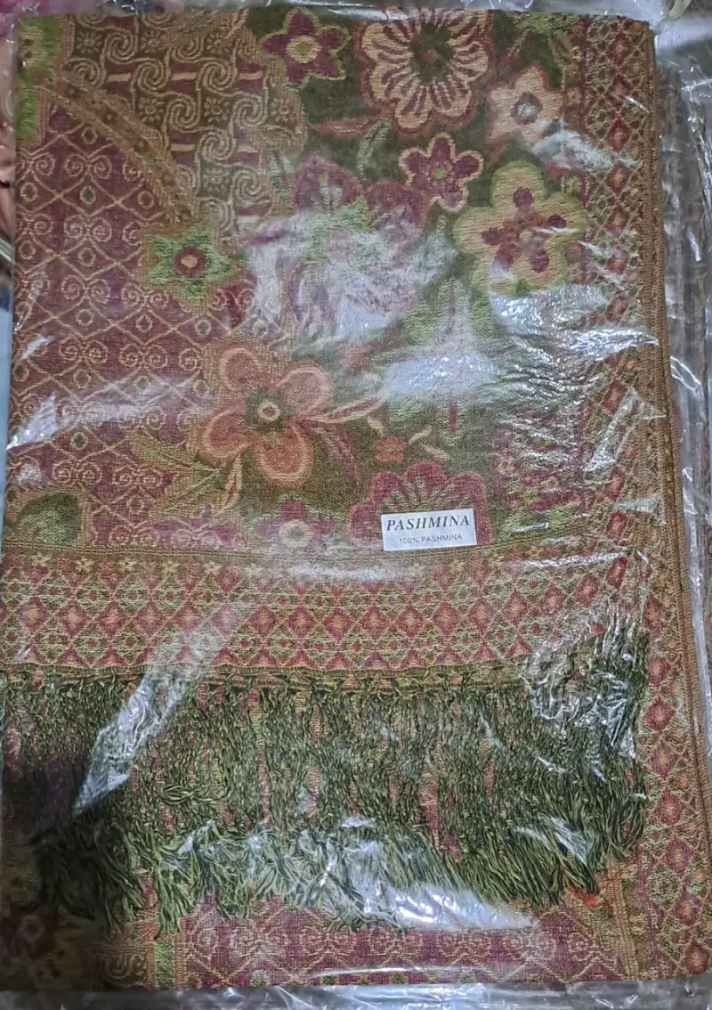 Pashmina con diseño floral - 8