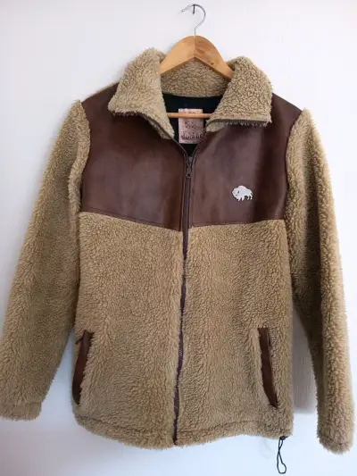 Chaqueta corderito beige y café - miniatura 2