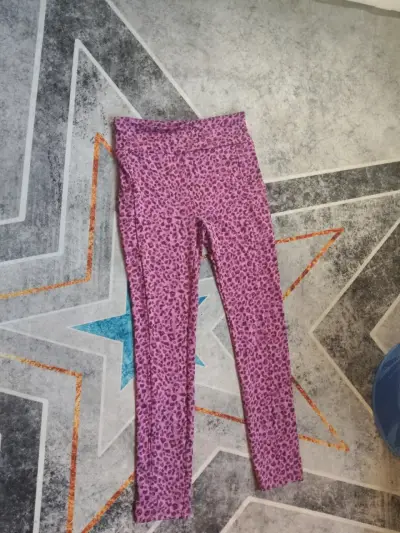 Leggings fucsia con estampado animal - miniatura 2