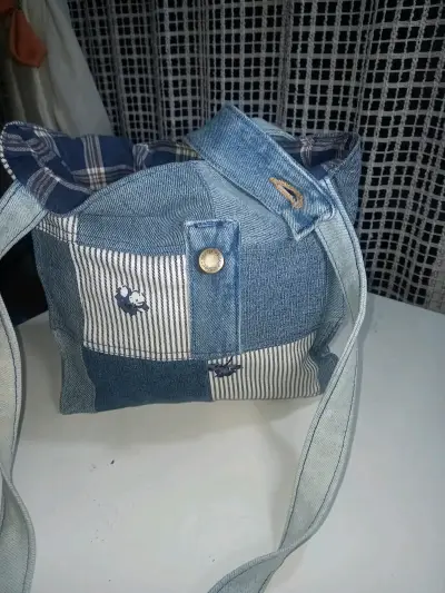Bolso patchwork denim - miniatura 4