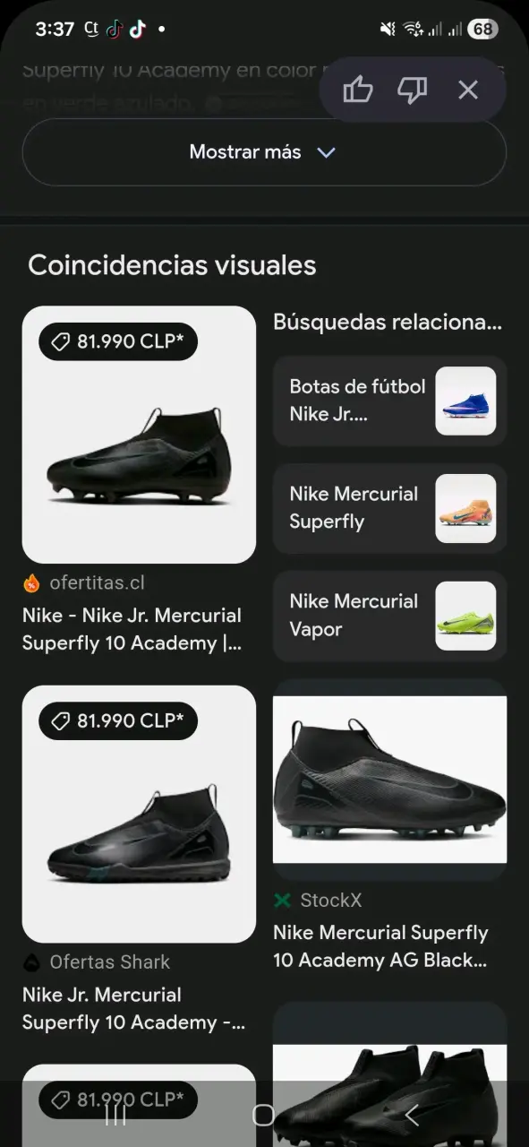 Zapatos de fútbol Nike negros de niño - 5