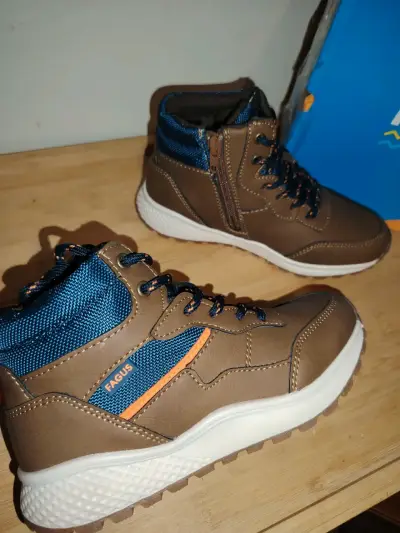 Botines Fagus café con azul nro 32 - miniatura 1