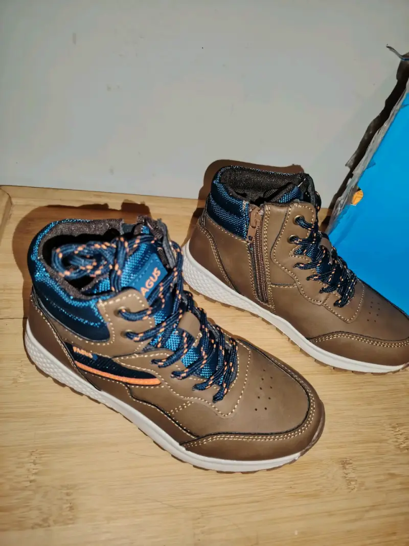 Botines Fagus café con azul nro 32 - 6