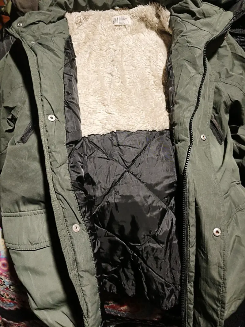 Abrigo de peluche H&M verde - 2