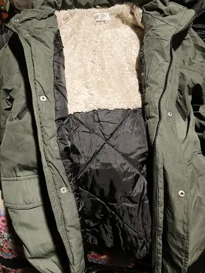Abrigo de peluche H&M verde - miniatura 2