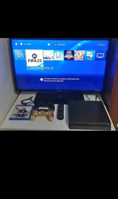 PS4 SLIM 1TB + TV LED SAMSUNG 32 PULGADAS - miniatura 1