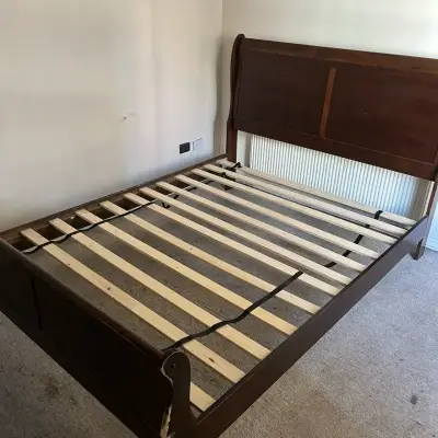 Cama de madera 2 plazas - miniatura 1