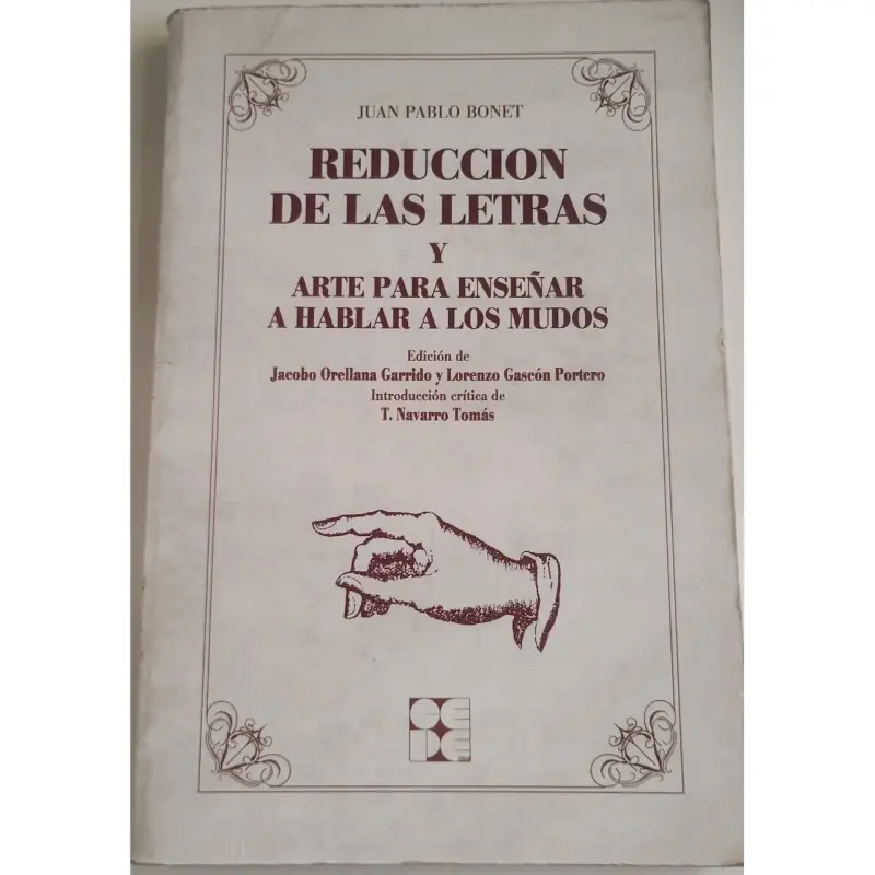 Reducción de las Letras, enseñanza hablar Mudos - 1