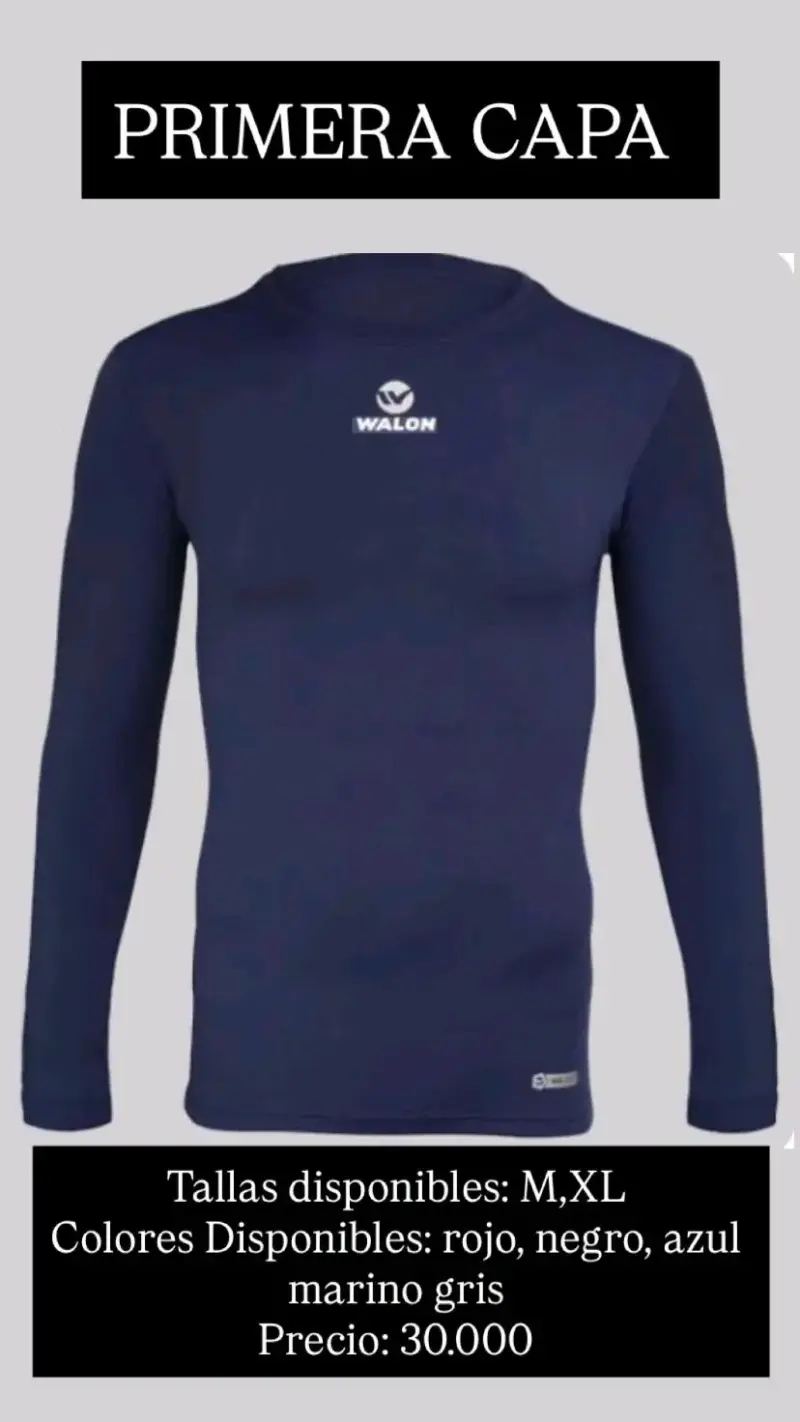 Camiseta térmica running, color disponible azul ma