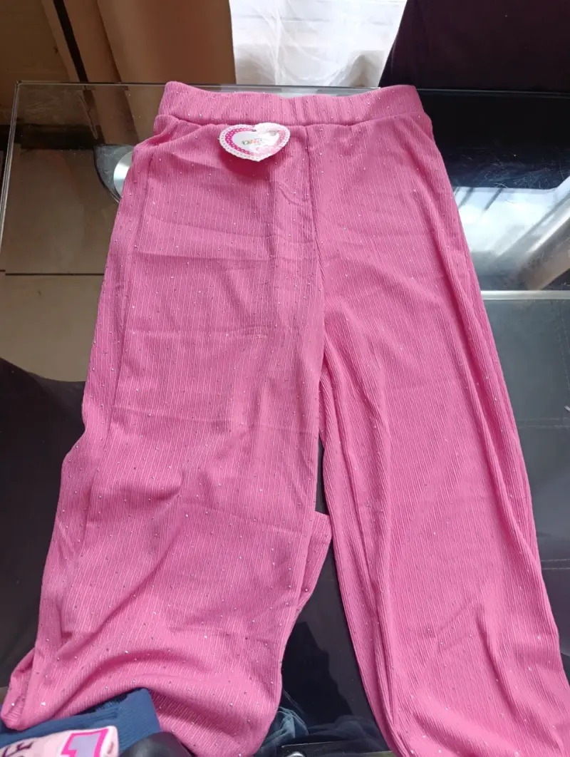 Pantalones rosados brillantes para niña - 3