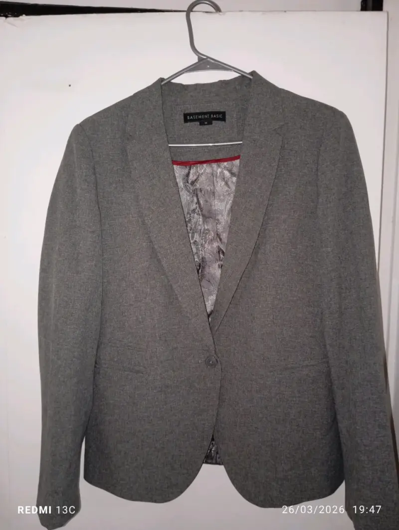 Traje sastre formal gris - 2