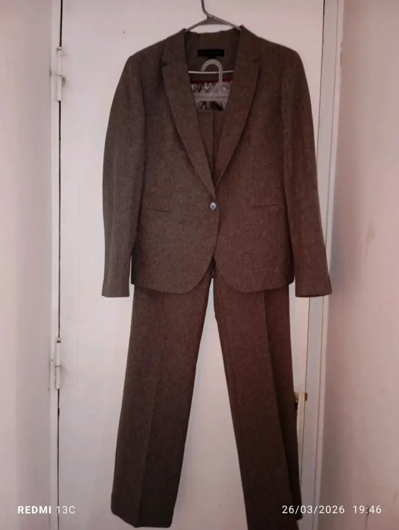 Traje sastre formal gris - 3