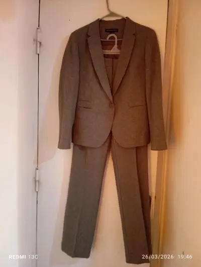 Traje sastre formal gris - miniatura 4