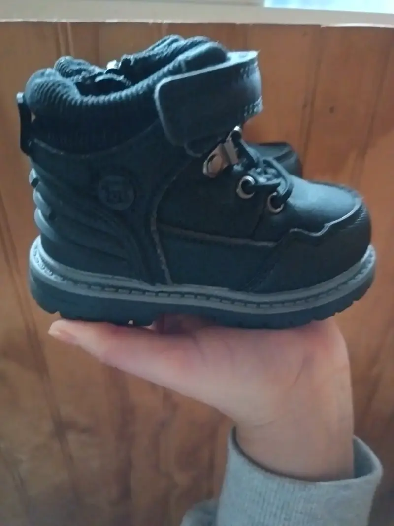 Botas infantiles negras de invierno - 2