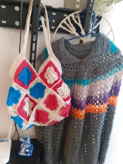 Mantas tejidas a crochet - miniatura 3