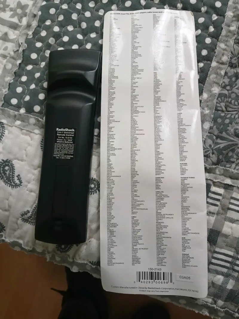 Control remoto universal RadioShack - 2