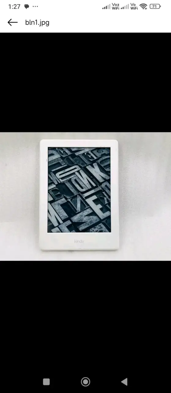 Kindle Amazon 8va Gen Blanco Impecable + Cable De - 1