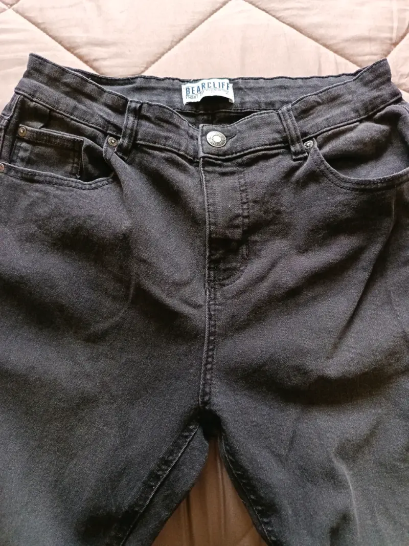 Jeans negros de mezclilla - 3