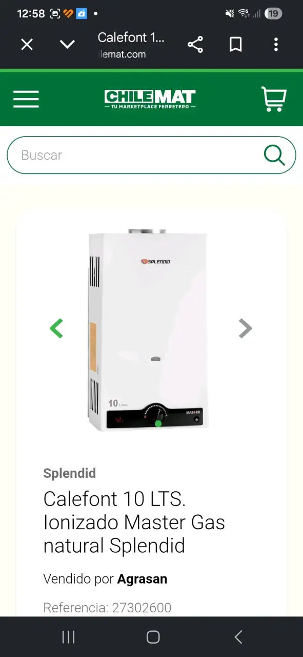 Calefont Splendid 10 litros - 1