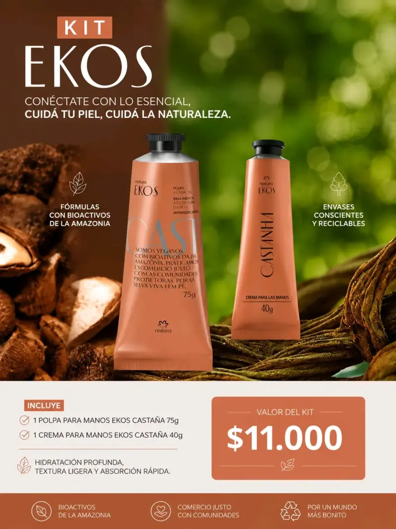 Kit Natura Ekos Castaña