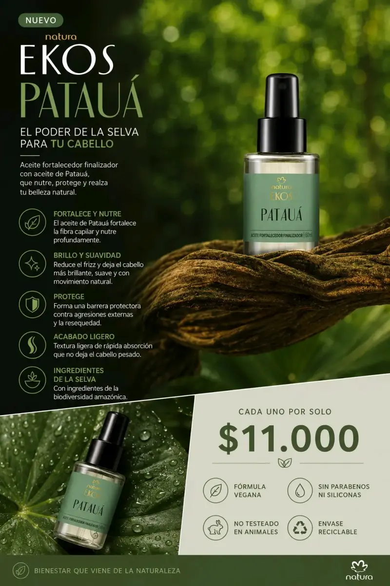 Aceite fortalecedor Natura Ekos Patauá