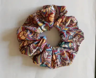 Scrunchies estamoados divertidos - miniatura 3