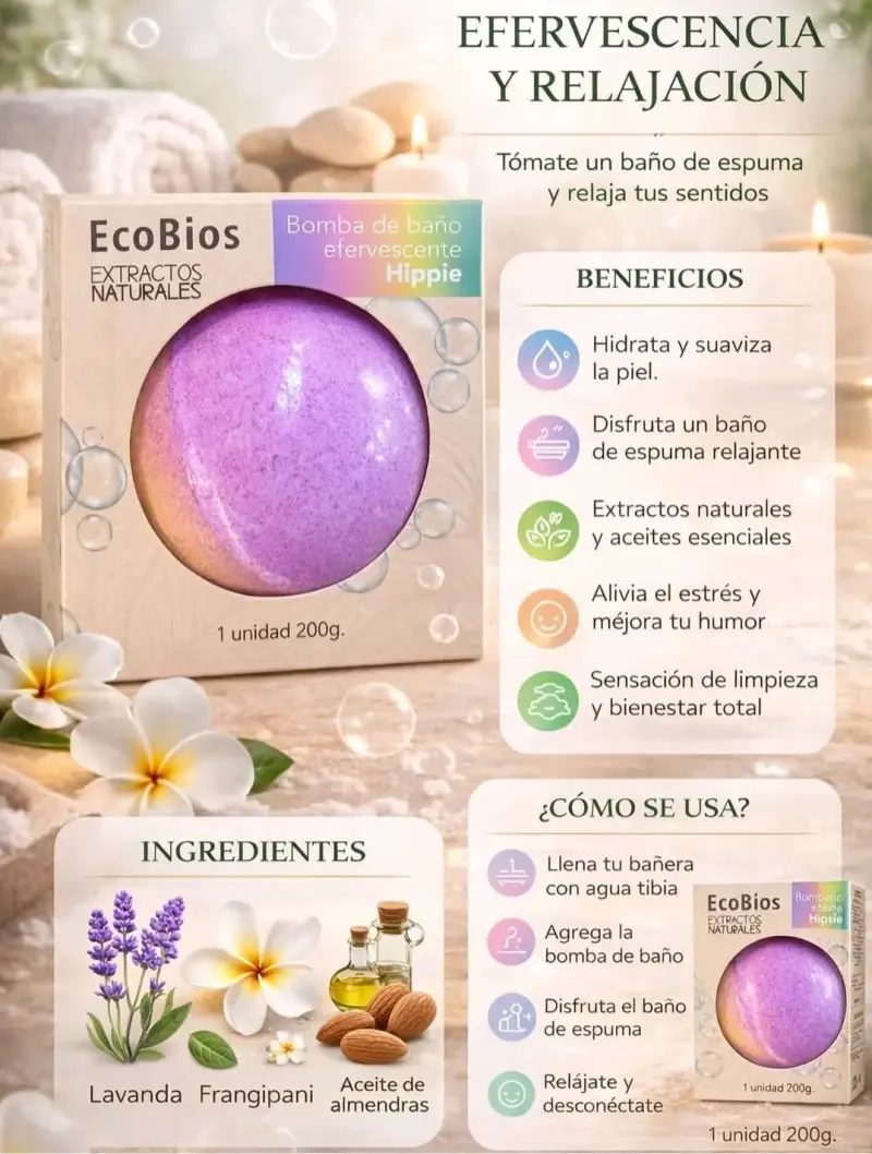 Bomba de baño efervescente - 1
