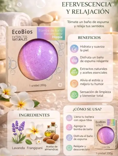 Bomba de baño efervescente - miniatura 1