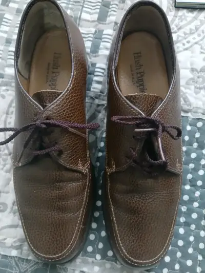 Zapatos de cuero marrones - miniatura 1