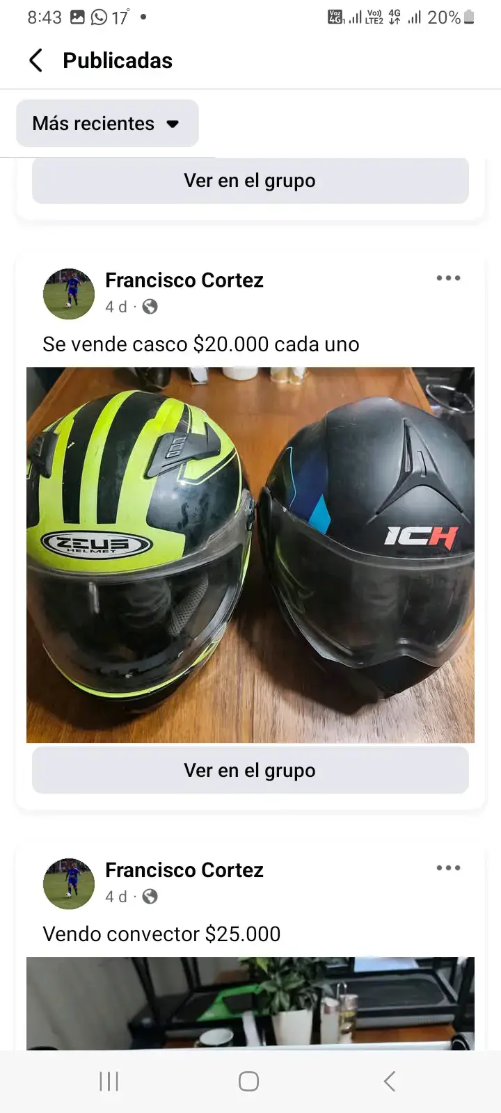 Dos cascos para motocicleta - 2