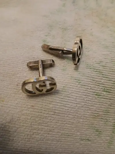 Gemelos plateados Gucci - miniatura 1