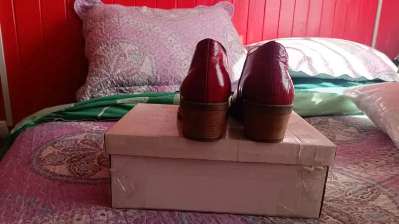 Botines rojos de cuero - 2
